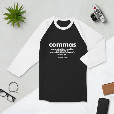 *NEW* Commas Defined - Baseball Shirt