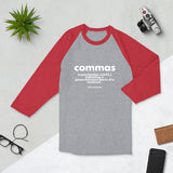 *NEW* Commas Defined - Baseball Shirt